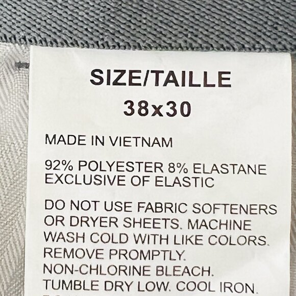 Grand Slam Men's Stretch 360 Grey Pants Size 38x30 Active Waistband UPF 50 NWT - Picture 9 of 13